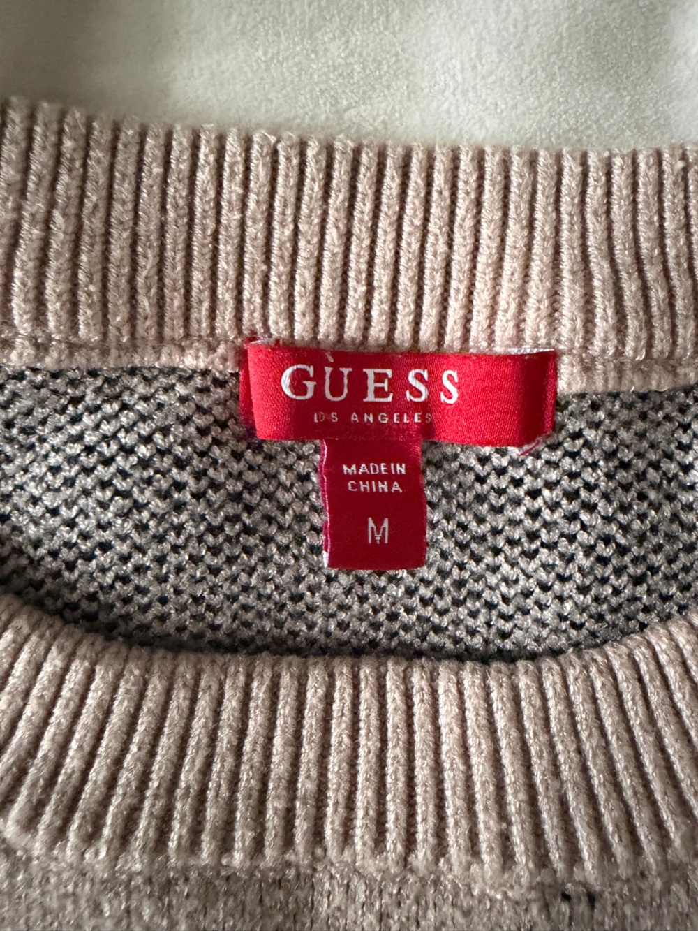 Guess Knit Sweater with Black Script - Picture 3 of 6